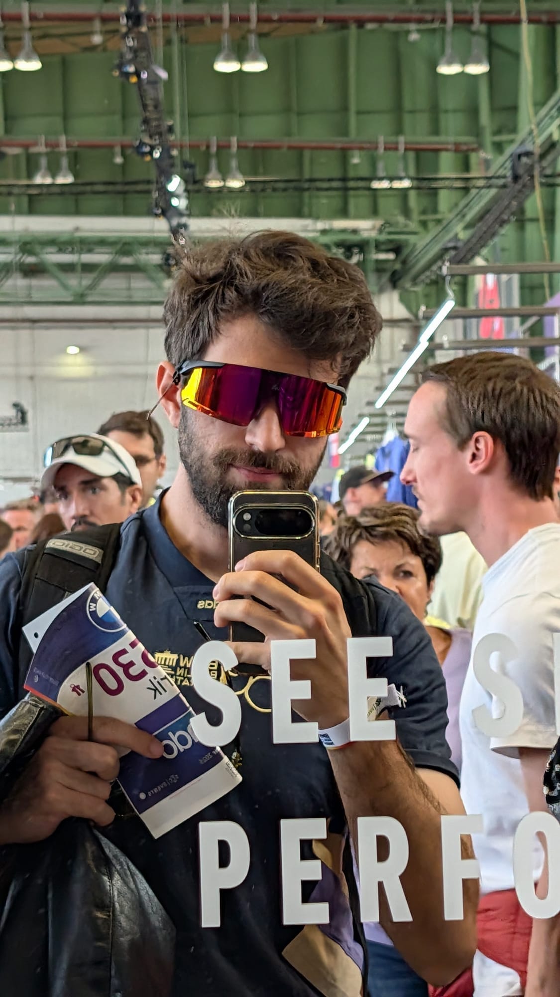 Bib in hand